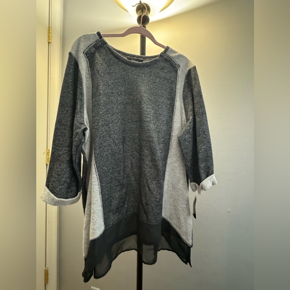 Long Sleeves Plus Size Top 3X Style&Co